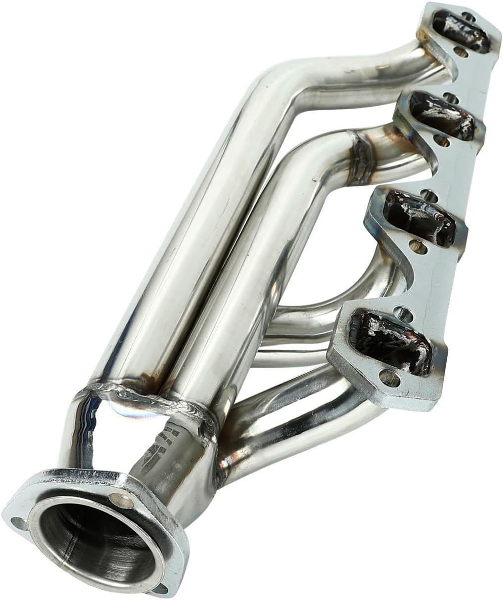 Stainless Steel Performance Exhaust Header Manifold For 260 289 302 V8 1964-1977 Ford Mustang Maverick Fairlane Falcon, Mercury Cougar Comet 260 289 302 V8