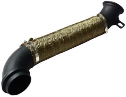 Black Exhaust Pipe For 3" Chevy & GMC DURAMAX DIESEL 6.6L LLY LBZ LMM 2005-2010 Silverado 2500/3500 & Sierra 2500/3500，2005 2006 2007 2008 2009 2010 Chevy Silverado & GMC Sierra Exhaust Header Pipes