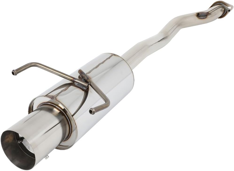 Stainless Steel Performance Exhaust Header Manifold For Honda Accord 1990 1991 1992 1993 2.2L 2.5" Pipe + 4" Muffler Tip