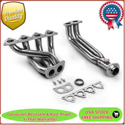 Stainless Steel Exhaust Manifold Header For Honda Civic 1988-2000 D-series EJ/EG/EH/EK D15/ D16 SOHC, 1988-1991 Honda CRX,1993-1997 Honda Del Sol