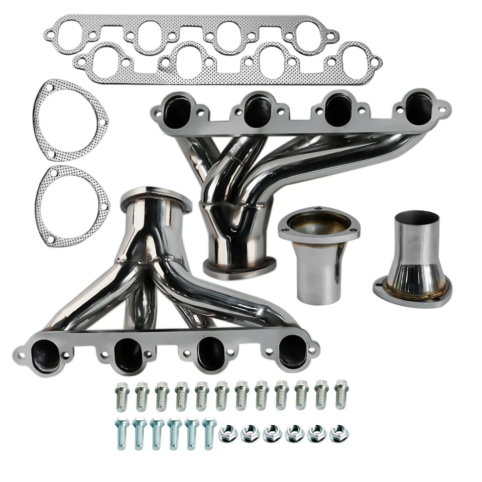 Shorty Exhaust Header Manifold For Ford Big Block 429 460 7.0L 7.5L，1969-1976 ，Country ，Custom ，Elite，Falcon ，Fairlane ，Galaxie ，Torino ，LTD ，Mustang ，Thunderbird