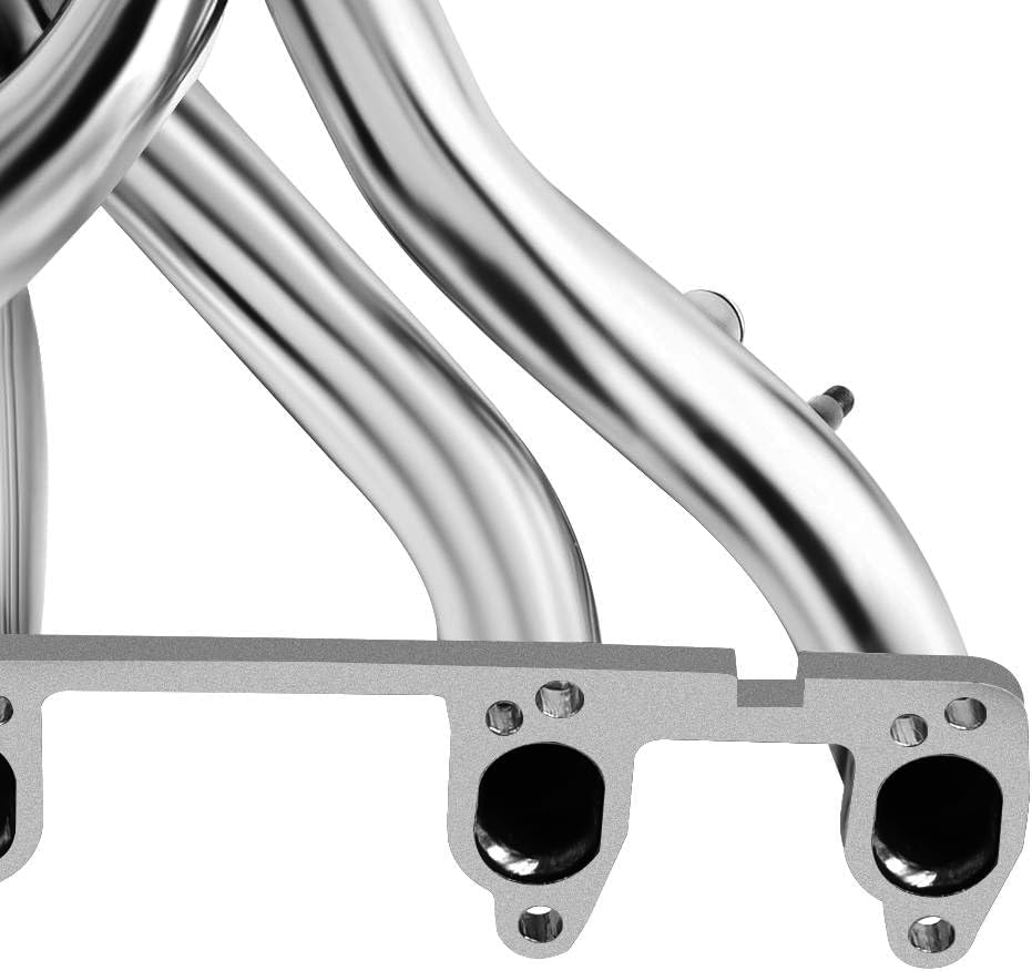 Stainless Steel Performance Exhaust Header Manifold For VW Volkswagen 1985-1998 Golf GTI Jetta 1.8L 2.0L 8V Mk2 Mk3 & Cabriolet 1985-1993 1.8L & Cabrio 1995-1997 2.0L