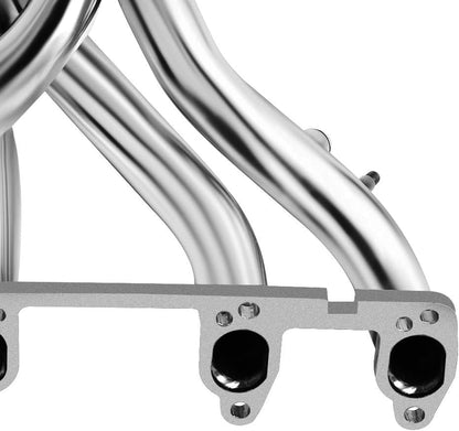 Stainless Steel Performance Exhaust Header Manifold For VW Volkswagen 1985-1998 Golf GTI Jetta 1.8L 2.0L 8V Mk2 Mk3 & Cabriolet 1985-1993 1.8L & Cabrio 1995-1997 2.0L