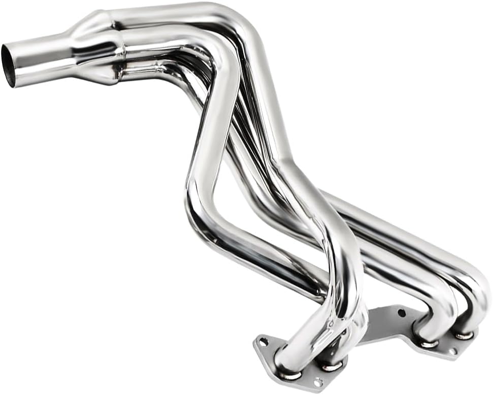 Stainless Steel Performance Exhaust Header Manifold For Mazda B2000 2.0L & B2200 2.2L ，1986 1987 1988 1989 1990 1991 1992 1993，Manual MT Long Tube