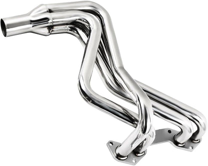Stainless Steel Performance Exhaust Header Manifold For Mazda B2000 2.0L & B2200 2.2L ，1986 1987 1988 1989 1990 1991 1992 1993，Manual MT Long Tube