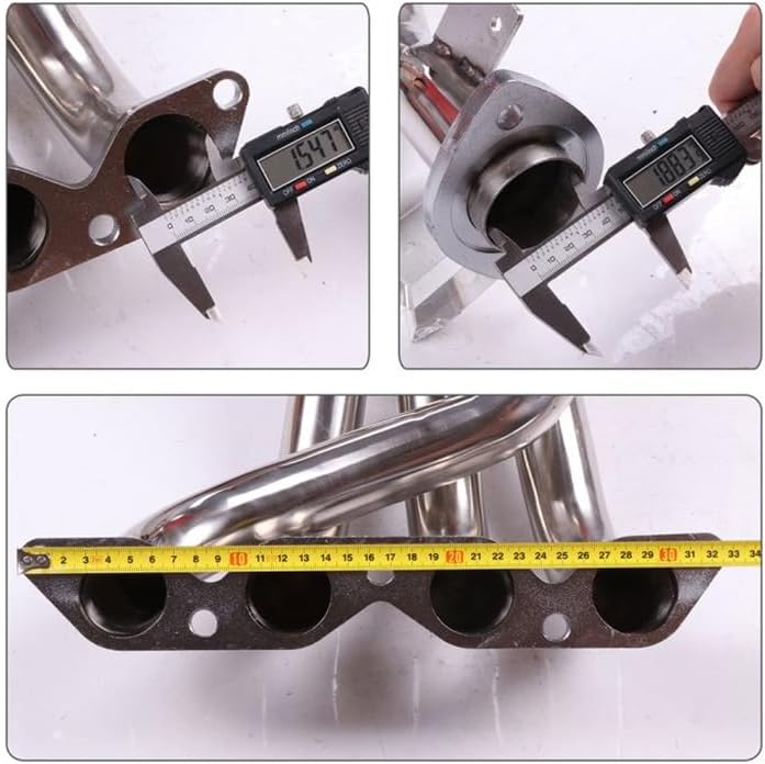 Stainless Steel Performance Exhaust Header Manifold For Toyota COROLLA 1.6L 1993-1997 DX BASE,1994 1995 1996,pipe down pipe,downpipe for Toyota COROLLA