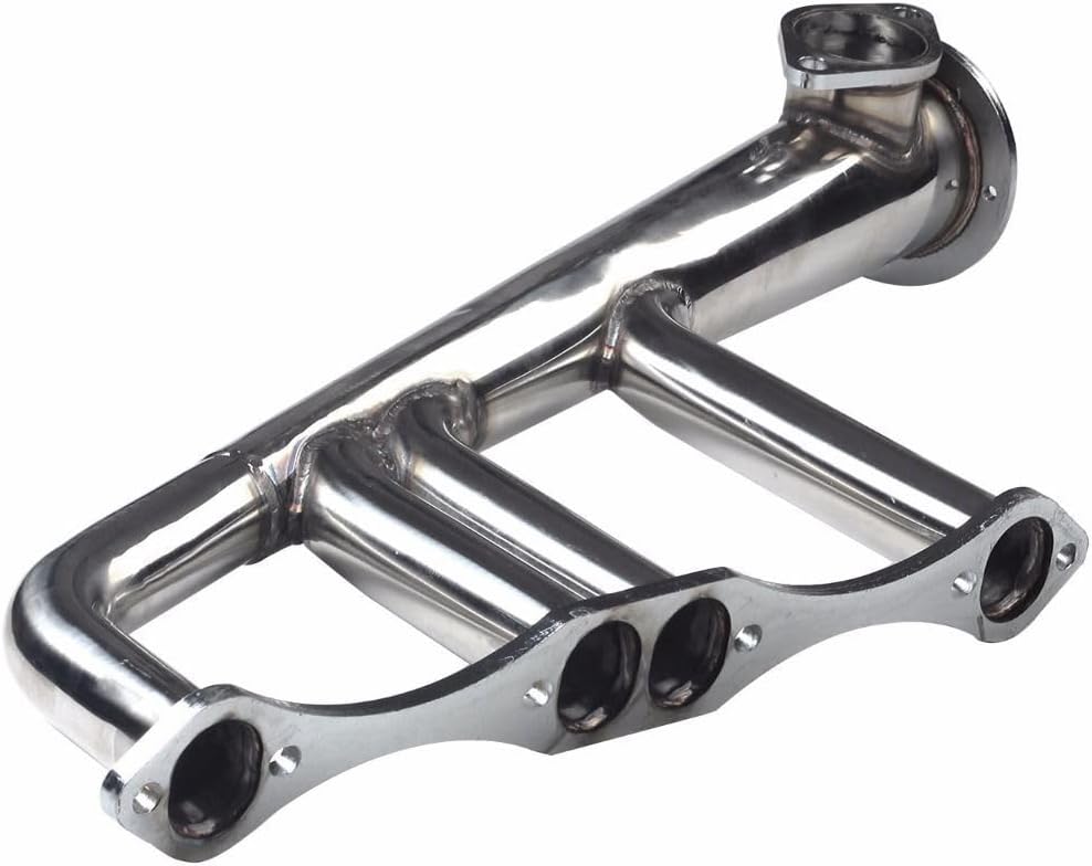 Exhaust Headers kit For Small Block Chevy Lake Style SBC 265-400 V8，Chevy 265/283/302/305/307/327/348/350/396/400/402/409/427/454 Exhaust Headers Manifold Stainless Steel