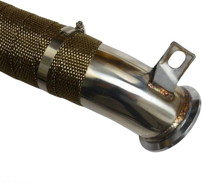 Exhaust Pipe kit For 3" Chevy & GMC DURAMAX DIESEL 6.6L LLY LBZ LMM 2005-2010 Silverado 2500/3500 & Sierra 2500/3500，2005 2006 2007 2008 2009 2010 Chevy Silverado & GMC Sierra Exhaust Header Pipes