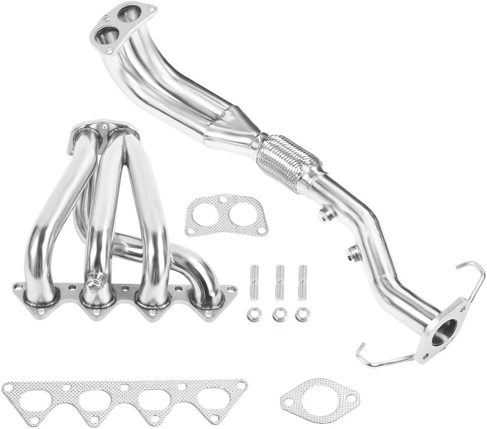 Stainless Steel Performance Exhaust Header Manifold For Mitsubishi Lancer 2.0L 4-2-1 Racing， 2002 2003 2004 2005 2006 2007