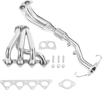 Stainless Steel Performance Exhaust Header Manifold For Mitsubishi Lancer 2.0L 4-2-1 Racing， 2002 2003 2004 2005 2006 2007