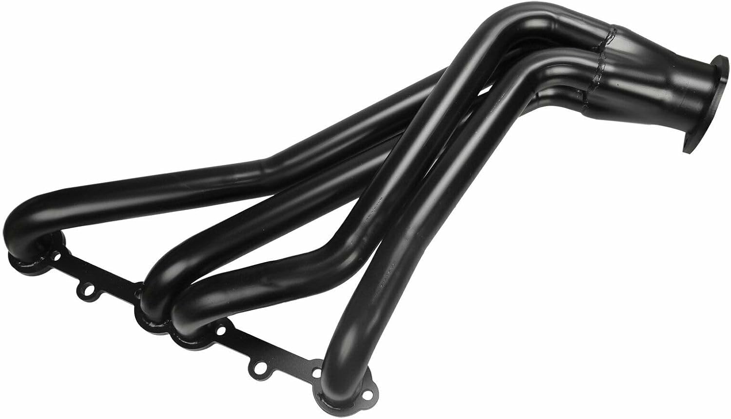 Steel Performance Exhaust Header Manifold For Chevrolet Chevy Corvette Small Block 305 350 Long Tube，1963-1982,Black,5.7L V8 Engines