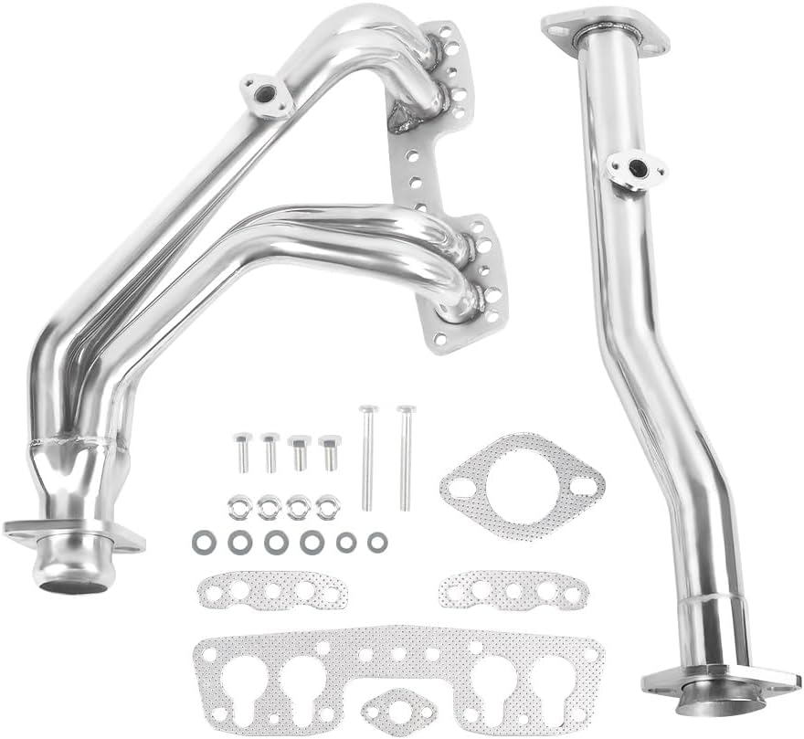 Stainless Steel Exhaust Header Manifold For 1990-1995 Toyota Pickup / 4-Runner 2.4L 22RE 4WD ，1990 1991 1992 1993 1994 1995