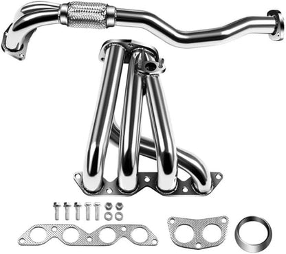Stainless Steel Performance Exhaust Header Manifold For Toyota COROLLA 1.6L 1993-1997 DX BASE,1994 1995 1996,pipe down pipe,downpipe for Toyota COROLLA