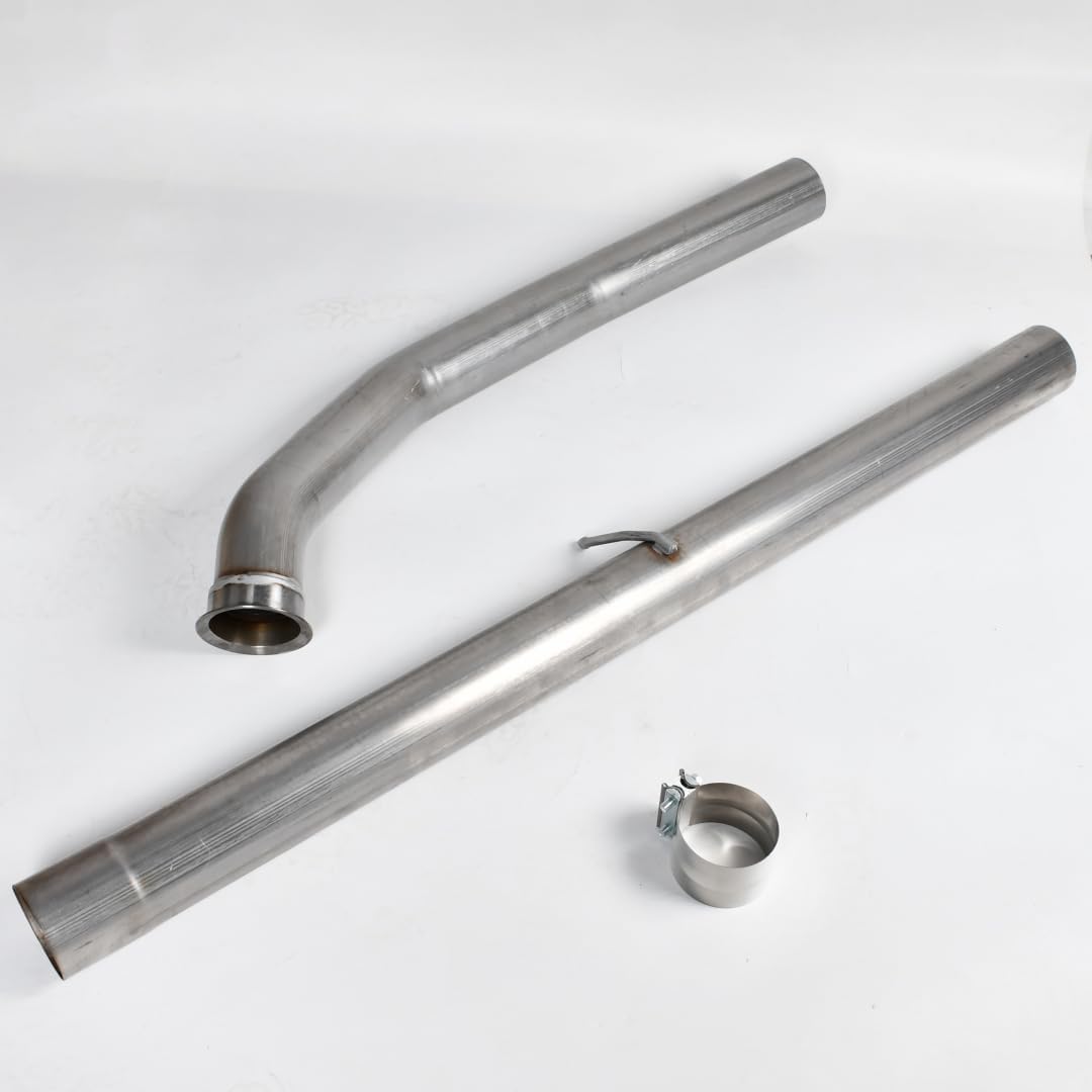 Exhaust Pipes For 2007.5-2012 Dodge Ram 2500/3500 6.7L Cummins Diesel 4" ，2007 2008 2009 2010 2011 2012 Dodge Ram 2500/3500 Exhaust Manifold Headers