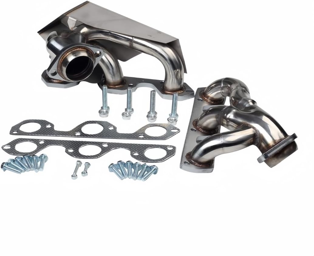 Exhaust Header For Jeep Wrangler JK 2007-2011 3.8L V6, 2007 2008 2009 2010 2011 Jeep Wrangler JK Exhaust Headers w/Gaskets Manifold