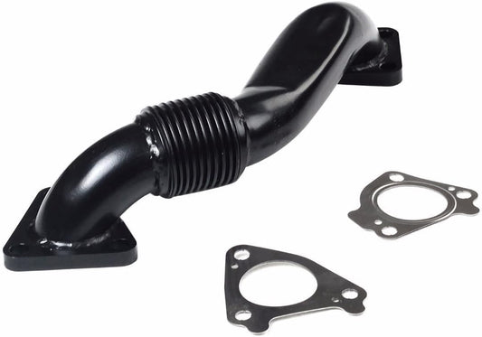 Strength Steel Exhaust Pipe For Chevy 2001-2016 6.6L Duramax Passenger Side 2001 2002 2003 2004 2005 2006