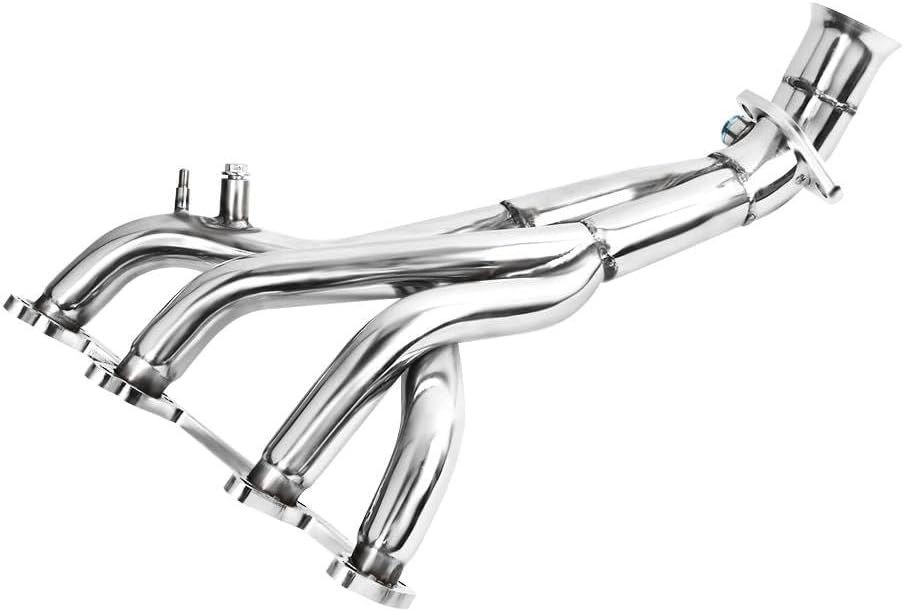 Stainless Steel Performance Exhaust Header Manifold For VW Volkswagen 1985-1998 Golf GTI Jetta 1.8L 2.0L 8V Mk2 Mk3 & Cabriolet 1985-1993 1.8L & Cabrio 1995-1997 2.0L