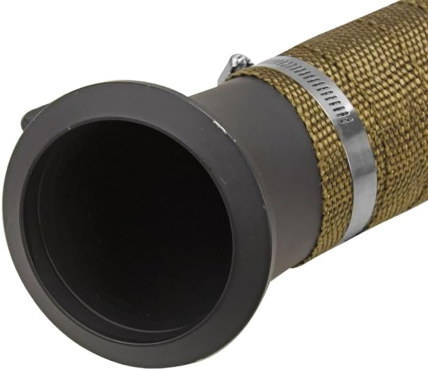 Black Exhaust Pipe For 3" Chevy & GMC DURAMAX DIESEL 6.6L LLY LBZ LMM 2005-2010 Silverado 2500/3500 & Sierra 2500/3500，2005 2006 2007 2008 2009 2010 Chevy Silverado & GMC Sierra Exhaust Header Pipes