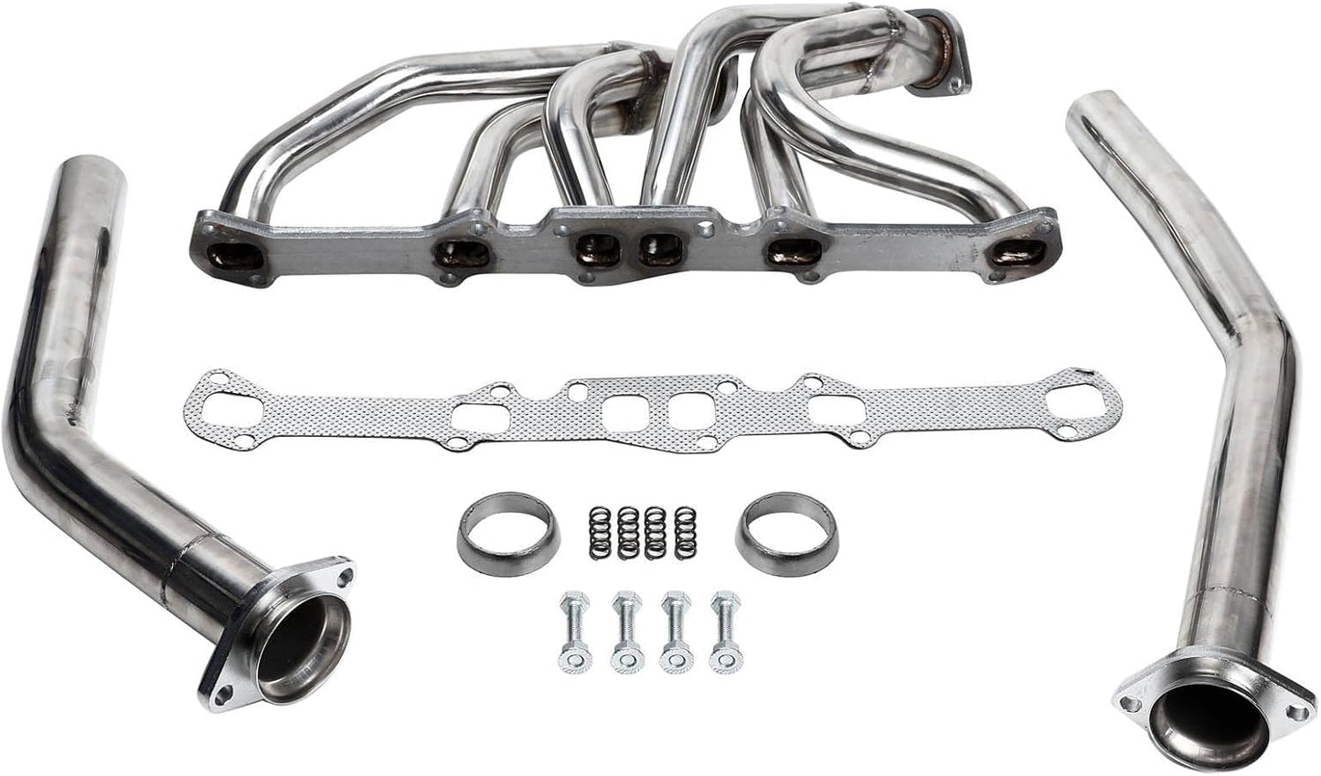 Stainless Steel Performance Exhaust Header Manifold For Ford Mercury L6 144 170 200 250 CID；Bronco，Econoline，Fairmont，Falcon，Granada，LTD，Mustang，Ranchero，Thunderbird，Capri，Comet，Cougar，Marquis，Zephyr