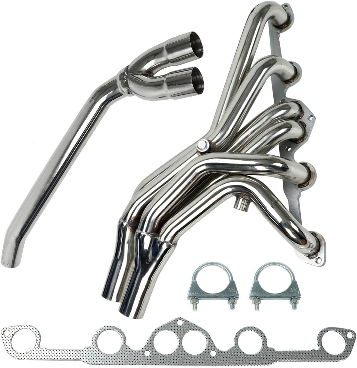 Stainless Steel Performance Exhaust Header Manifold For Nissan Datsun 280Z 280ZX L28E,1977 1978 1979 1980 1981 1982 1983;Y Pipe for Datsun