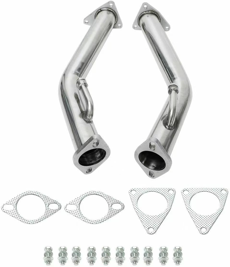 Exhaust Pipe kit For 2009-2018 Nissan 370z & 2008-2013 Infiniti G37 ，3.7L V6 VQ37VHR，2009 2010 2011 2012 2013 2014 2015 2016 2017 2018 Nissan 370Z Exhaust Manifold ，Infiniti G37 Exhaust Headers