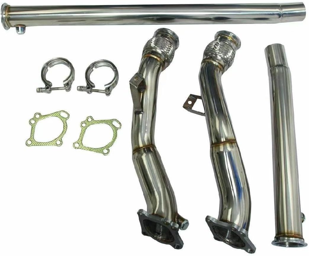 Exhaust Pipe kit For Audi S4 / RS4 / A6 / Allroad Quattro 2000-2005 2.7L B5/ C5 V6，2000 2001 2002 2003 2004 2005 Audi S4/RS4/A6/Allroad Quattro Exhaust Manifold Header Pipes