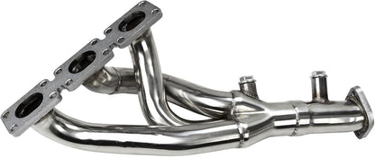 Stainless Steel Performance Exhaust Manifold Header For BMW E46 323i 328i E39 5 Z3 2.5L 2.8L 3.0L L6,1996,1997,1998, 1999, 2000, 2001, 2002, 2003, 2004, 2005,2006