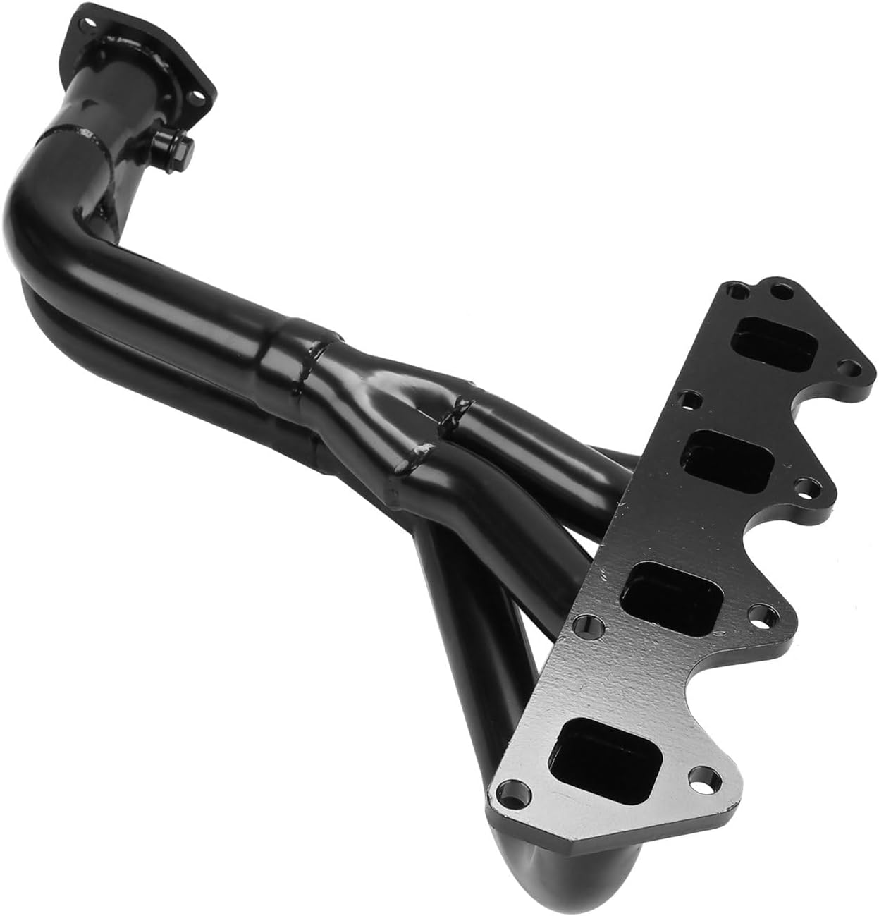 Steel Performance Exhaust Header Manifold For Suzuki Samurai 1986-1995 1.3L，Suzuki Sidekick 1989-1994 1.6L，Geo Tracker 1989-1994 1.6L, 8-Valve，Black