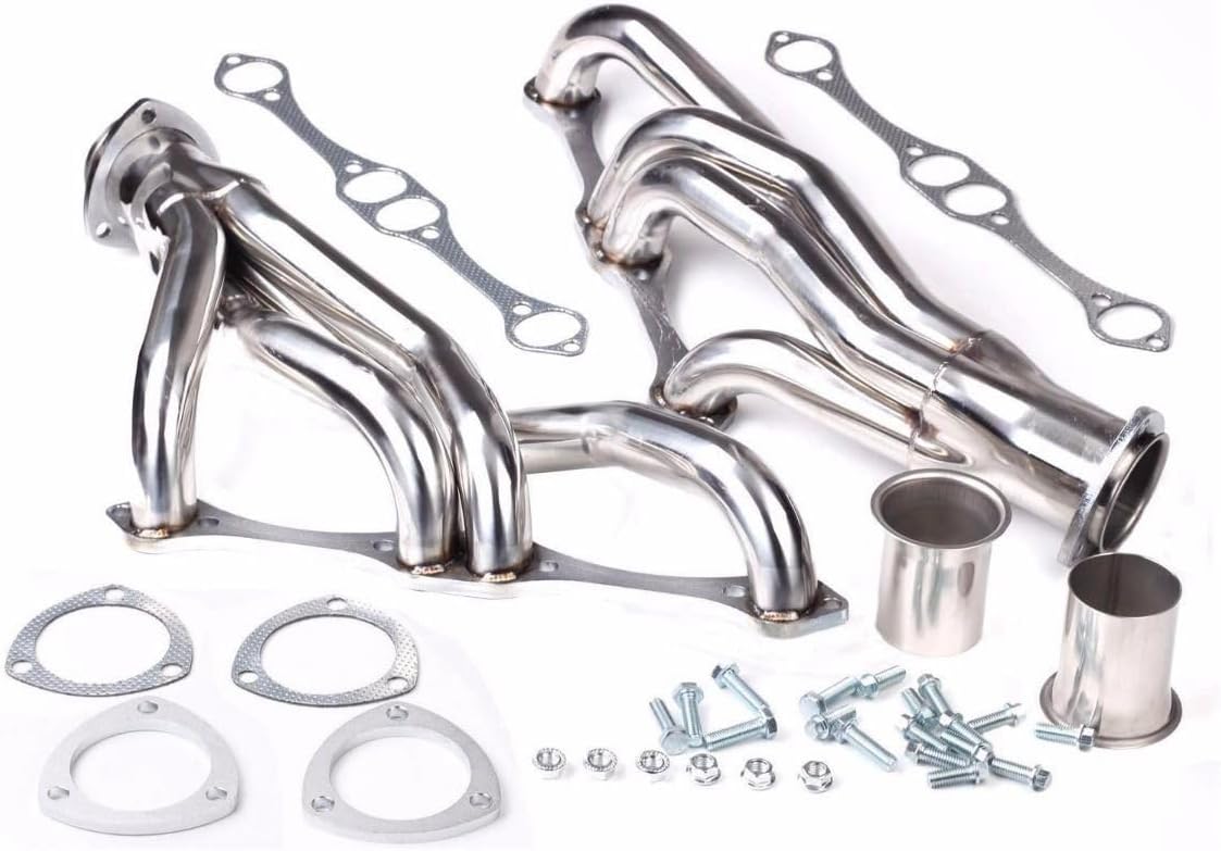 Exhaust Headers For 1967-1987 Chevy Small Block SB SBC V8，262 265 267 283 302 305 307 327 350 400 Exhaust Manifold Header