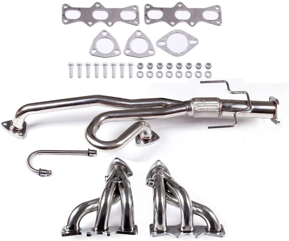 Stainless Steel Performance Exhaust Header Manifold For Mazda Mx6 2.5L V6，1993 1994 1995 1996 1997