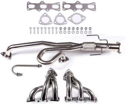 Stainless Steel Performance Exhaust Header Manifold For Mazda Mx6 2.5L V6，1993 1994 1995 1996 1997