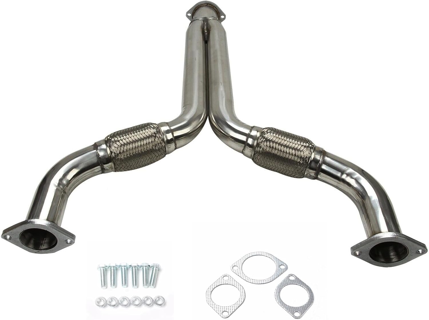 Stainless Steel Exhaust Pipe For 2003-2007 Nissan 350Z & 2005 2007 Infiniti G35 3.5L DOHC
