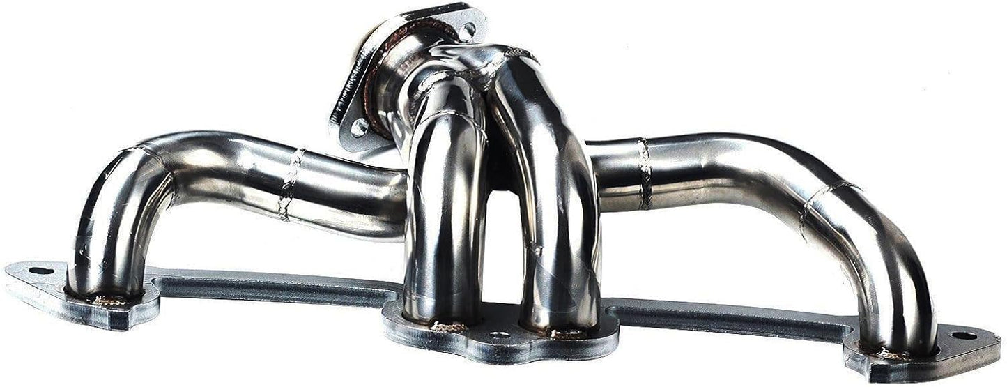 Stainless Steel Performance Exhaust Header Manifold For Jeep Wrangler YJ & TJ 2.5L,1991 1992 1993 1994 1995 1996 1997 1998 1999 2000 2001 2002