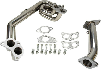 Stainless Steel Performance Exhaust Manifold Header For Subaru Impreza WRX/STI GE GH GR GV 2.0L 2.5L EJ20 EJ25,2008 2009 2010 2011 2012 2013 2014