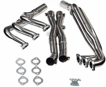 Stainless Steel Performance Exhaust Header Manifold For BMW E30 320I 323I 325 325I 325IX 325E 325ES, 1988 1989 1990 1991 1992 1993,Pipe for BMW E30 2.5L / 2.7L L6