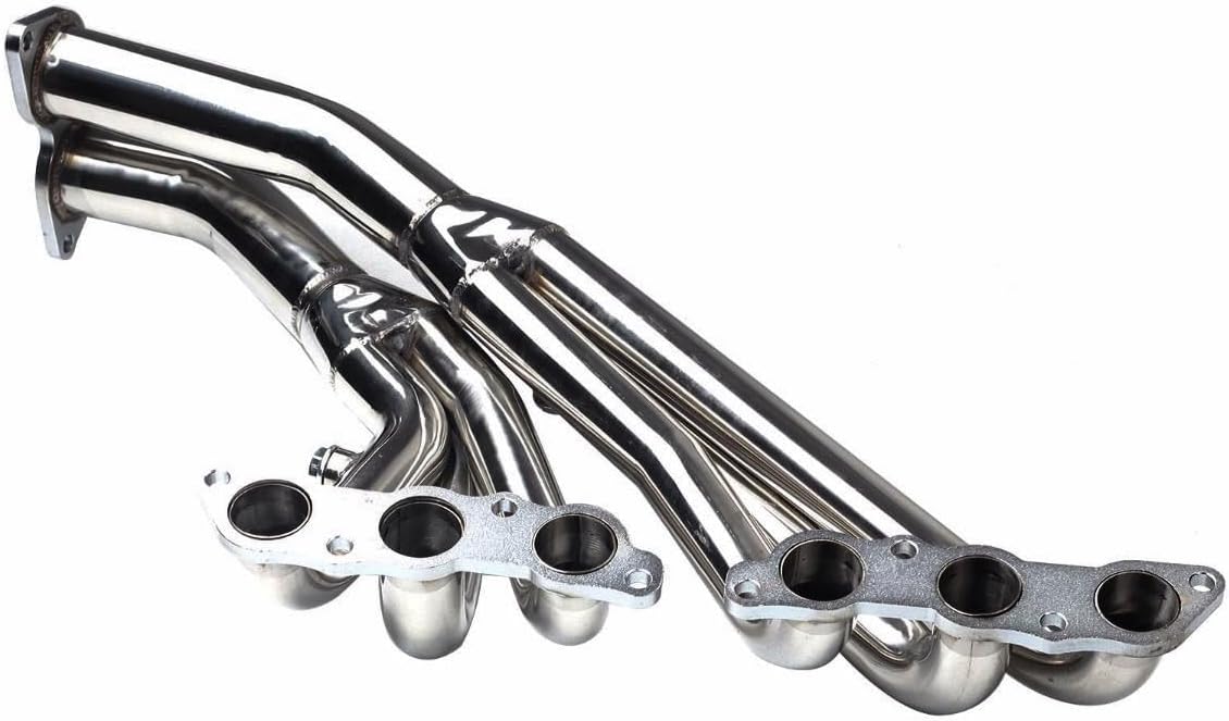 Stainless Steel Exhaust Manifold Header For Lexus IS300 2001-2005，Compatible With IS300 ALTEZZA XE10 JCE10 3.0L 3-2 L6 2JZ-GE，Sliver