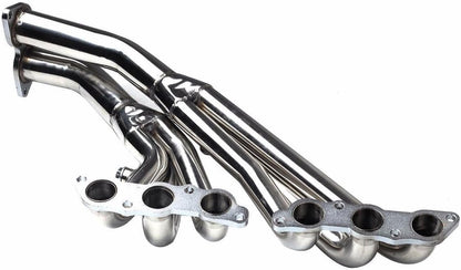 Stainless Steel Exhaust Manifold Header For Lexus IS300 2001-2005，Compatible With IS300 ALTEZZA XE10 JCE10 3.0L 3-2 L6 2JZ-GE，Sliver