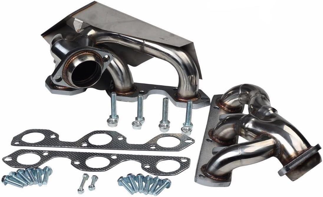 Stainless Steel Performance Exhaust Header Manifold For 2007-2011 Jeep Wrangler JK 3.8L V6,w/Gaskets for Jeep Wrangler JK 2007 2008 2009 2010 2011