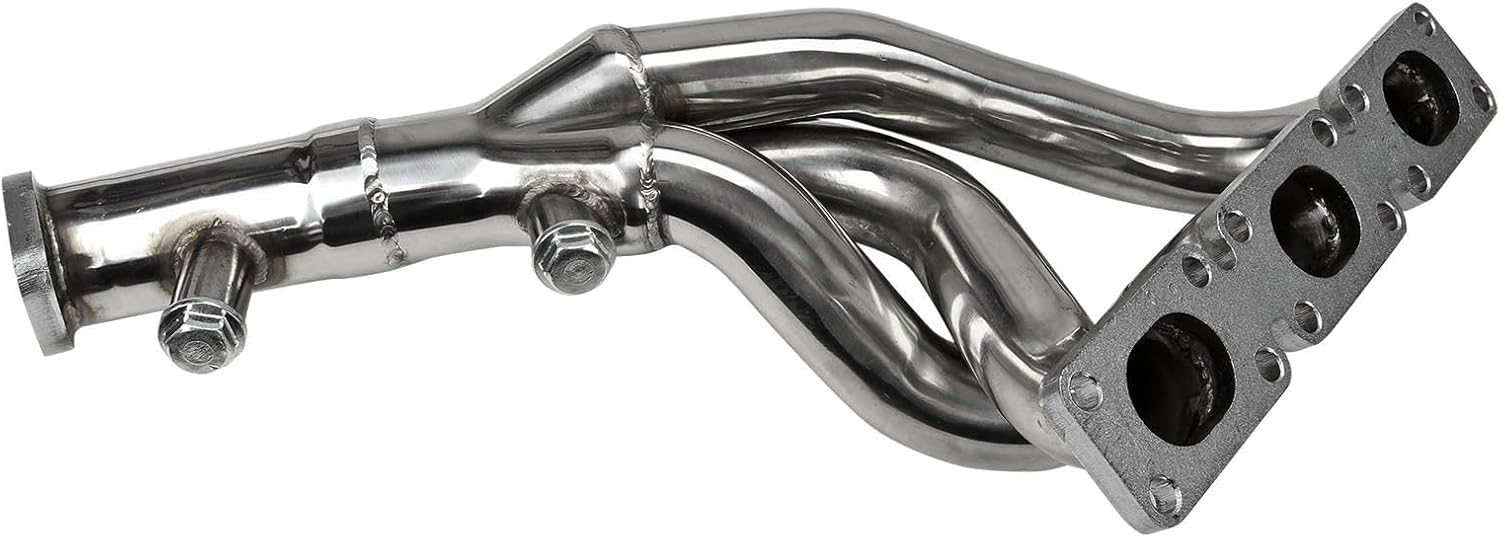 Stainless Steel Performance Exhaust Manifold Header For BMW E46 323i 328i E39 5 Z3 2.5L 2.8L 3.0L L6,1996,1997,1998, 1999, 2000, 2001, 2002, 2003, 2004, 2005,2006