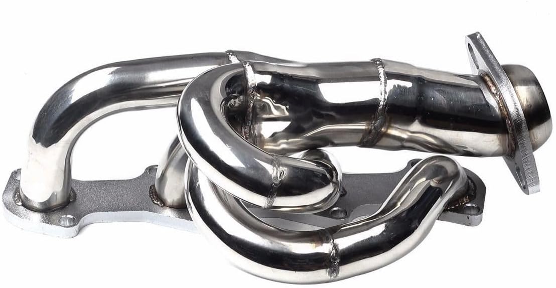 Stainless Steel Performance Exhaust Header Manifold For Ford F150 4.6L V8 1997 1998 1999 2000 2001 2002 2003 & Ford F250 1997-1999 4.6L V8 & Ford Expedition 4.6L V8 1997-2002