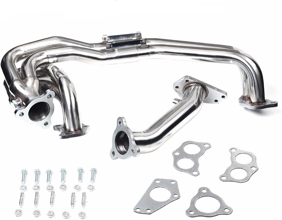 Stainless Steel Performance Exhaust Manifold Header Kit For Subaru Impreza WRX/STI 2.0L / 2.5L EJ205 EJ255 2002 2003 2004 2005 2006 2007