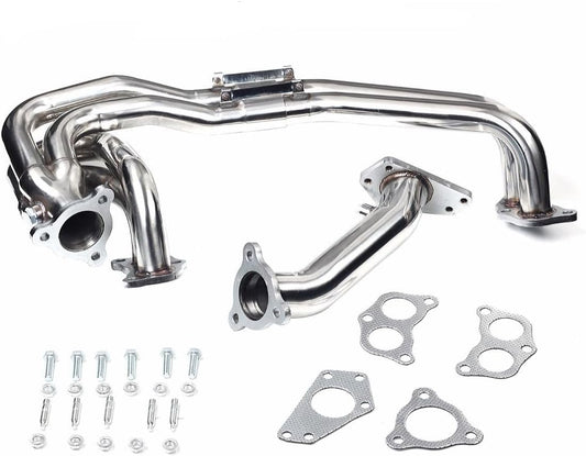 Stainless Steel Performance Exhaust Manifold Header Kit For Subaru Impreza WRX/STI 2.0L / 2.5L EJ205 EJ255 2002 2003 2004 2005 2006 2007