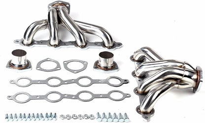 Exhaust Headers For Chevy LS LS1 LS2 LS3 LS6 LS7 / 4.8L, 5.3L, 5.7L, 6.0L, 6.2L，1960's - 1970's Chevy El Camino/Monte Carlo & GMC Sprint Exhaust Manifold Header