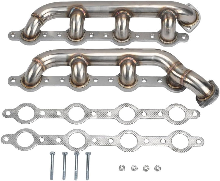 Exhaust Pipes kit For 1999-2003 Ford F250 F350 F450 F550 7.3L ，1999 2000 2001 2002 2003 Ford F250 F350 F450 F550 Exhaust Headers Manifold Pipes Stainless Steel