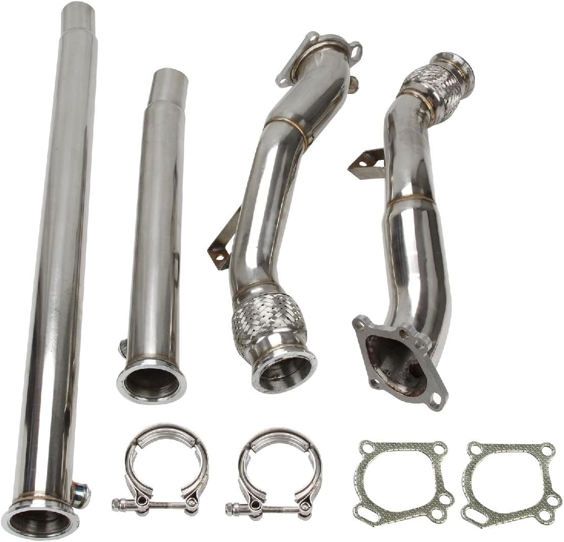 Exhaust Pipe kit For Audi S4 / RS4 / A6 / Allroad Quattro 2000-2005 2.7L B5/ C5 V6，2000 2001 2002 2003 2004 2005 Audi S4/RS4/A6/Allroad Quattro Exhaust Manifold Header Pipes