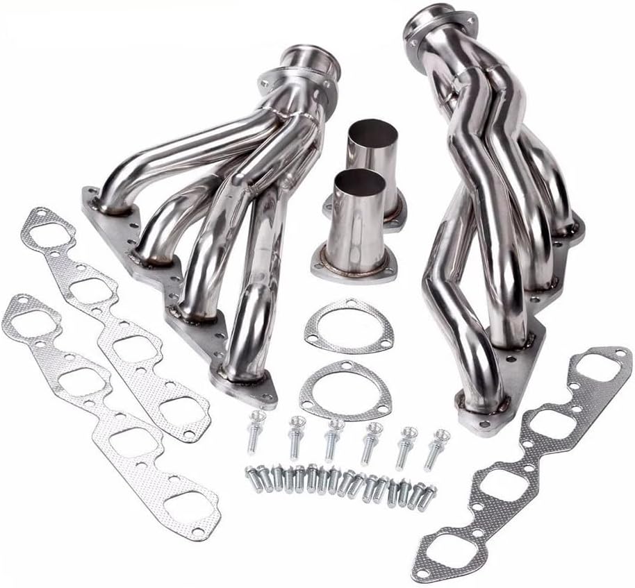 Exhaust Manifold Headers For Chevy Big Block 396/402/427/454/502,Chevy Chevelle & El Camino & Caprice & Kingswood & Laguna & Camaro & Malibu & Impala & Bel Air & Biscayne & Brockwood & Townsman