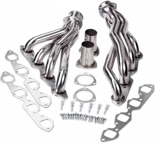 Exhaust Manifold Headers For Chevy Big Block 396/402/427/454/502,Chevy Chevelle & El Camino & Caprice & Kingswood & Laguna & Camaro & Malibu & Impala & Bel Air & Biscayne & Brockwood & Townsman