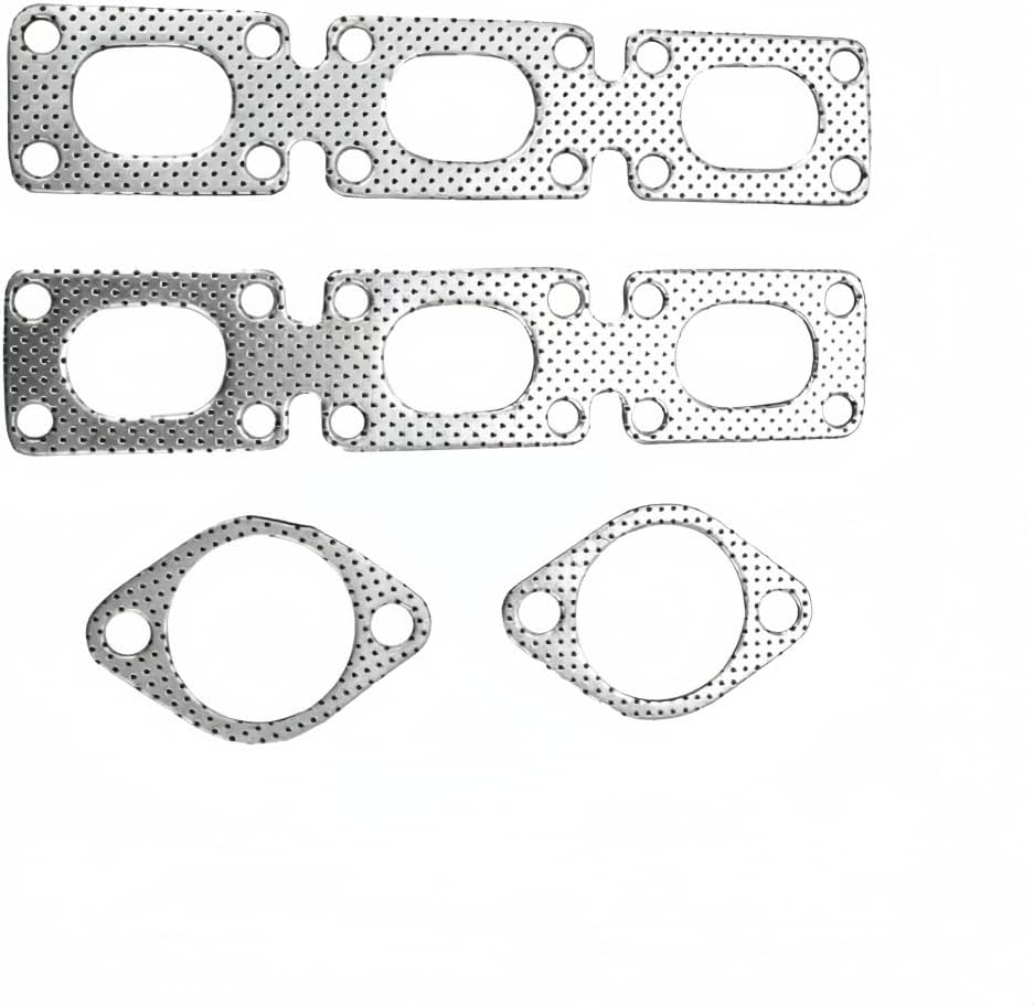 Exhaust Headers kit For 1998-2006 BMW E46 (323/328) & E39 (525/528/530),2.5L 2.8L 3.0L，1998 1999 2000 2001 2002 2003 2004 2005 2006 BMW 323/328/5225/528/530 Exhaust Headers Manifold Stainless Steel