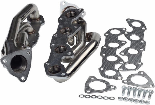 Stainless Steel Exhaust Header Manifold For Toyota Sequoia 2001-2004 4.7L SR5/Limited 4WD & Toyota Tundra 2000-2004 4.7L SR5 Regular Cab/Limited 4WD
