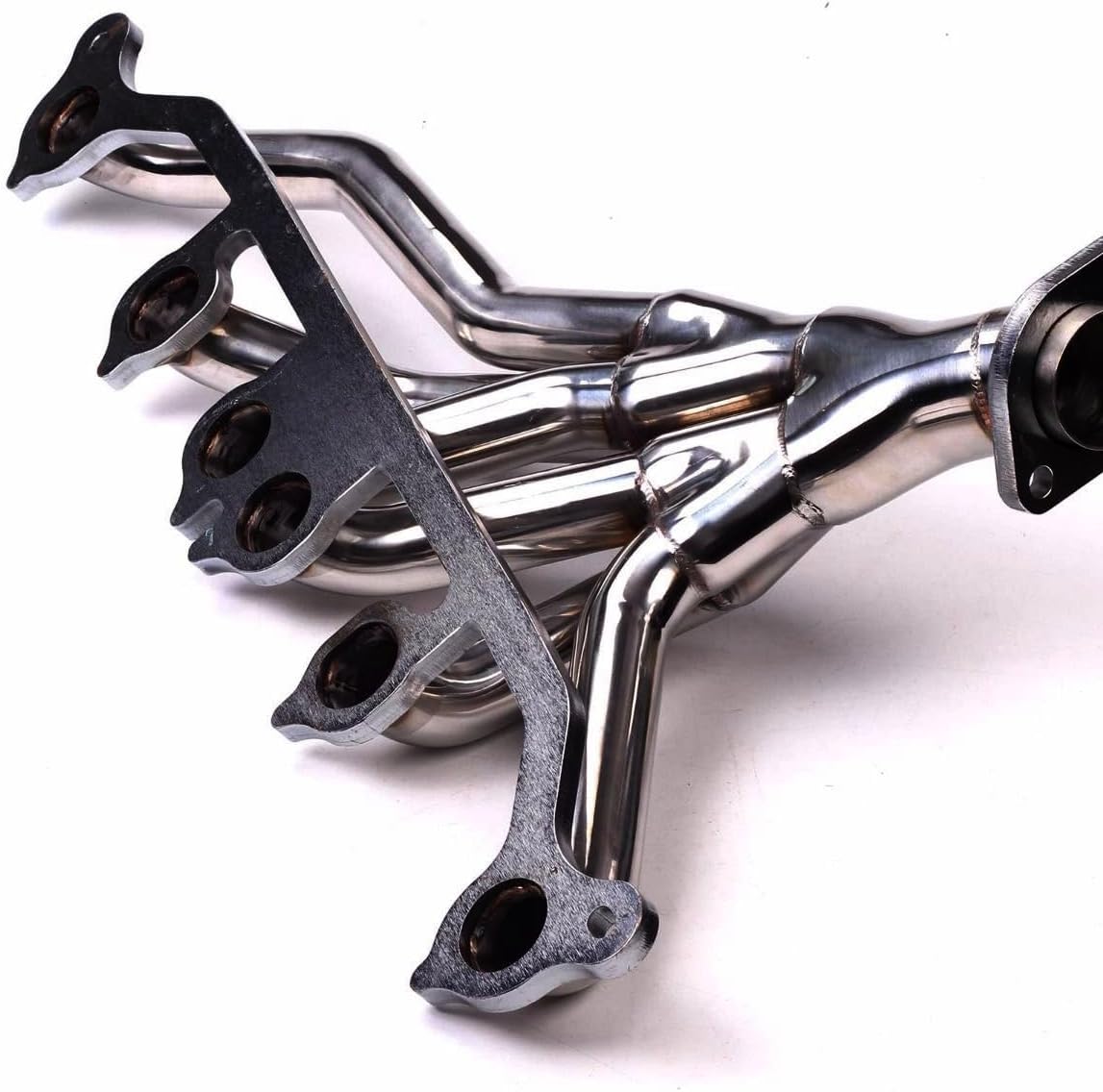 Stainless Steel Performance Exhaust Header Manifold For Jeep Wrangler Cherokee & Grand Cherokee 4.0L TJ YJ XJ ZJ,1991 1992 1993 1994 1995 1996 1997 1998 1999,Sliver